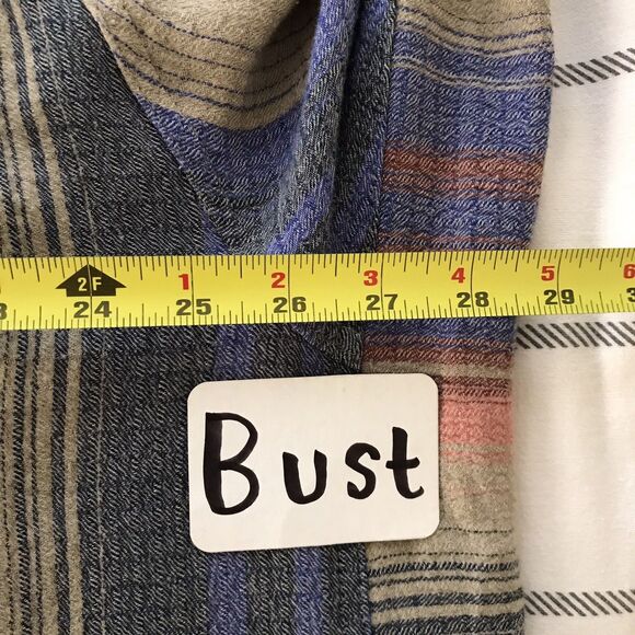 Urban Outfitters BDG Colorful Striped Casual Ovesized Long Sleeve Shirt - S - Picture 5 of 8